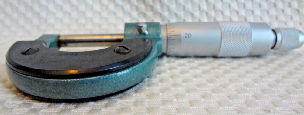 1" Supreme Micrometer - Dial Caliper 161201 w/ Box / Instructions / Adj Sheet