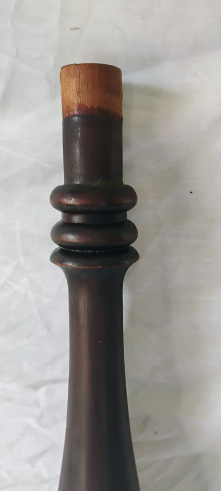 Antique Turned Solid Walnut Post Stretcher 39" wide