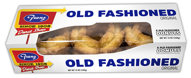 Franz Old Fashioned Origin Donuts 2 PACK - 6 @ Pack Classic Bakery Style FRESH