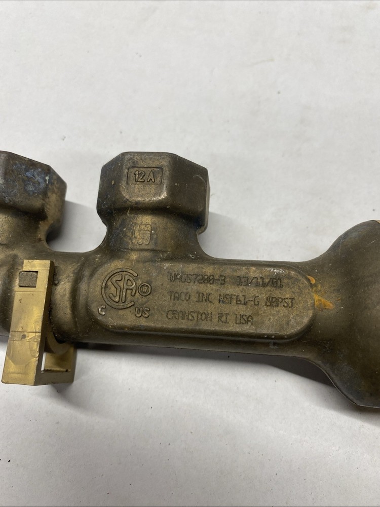 Taco Wags Aqua Guard Water Heater Safety Valve Wags 7200-3 ACM-12