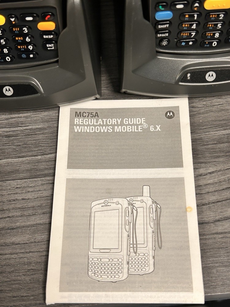 Handheld Windows MC75A Barcode Scanners with Chargers *2 scanners *