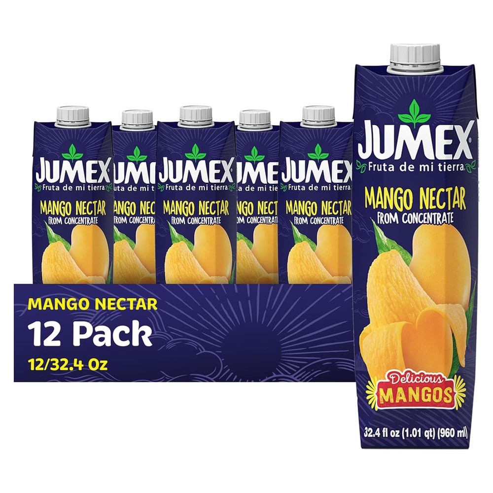 Mango Nectar - Mango Juice Nectar Made with Fresh Fruit Puree - Tropical Fruit J