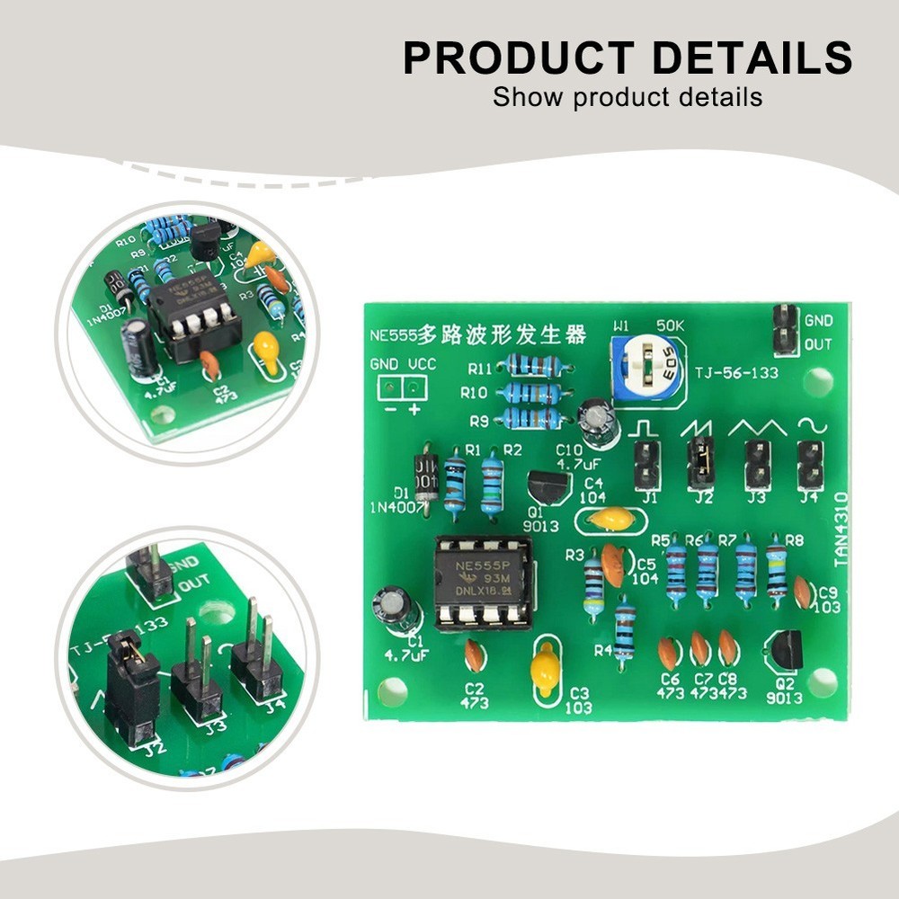 Engage in Electronics with NE555 Waveform Generator Kit DIY Projects Made Easy