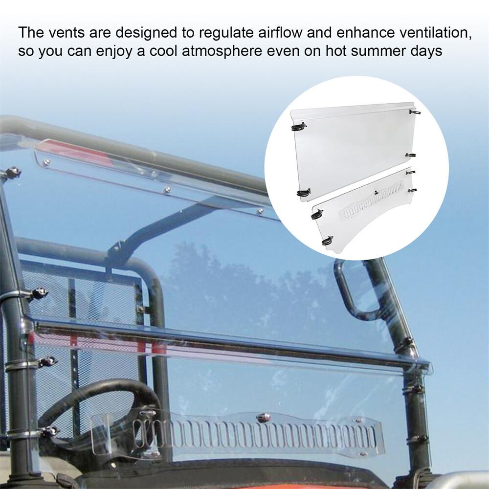 VENTED WINDSHIELD FOR KUBOTA RTV900 XT/XTG MAX-FLO