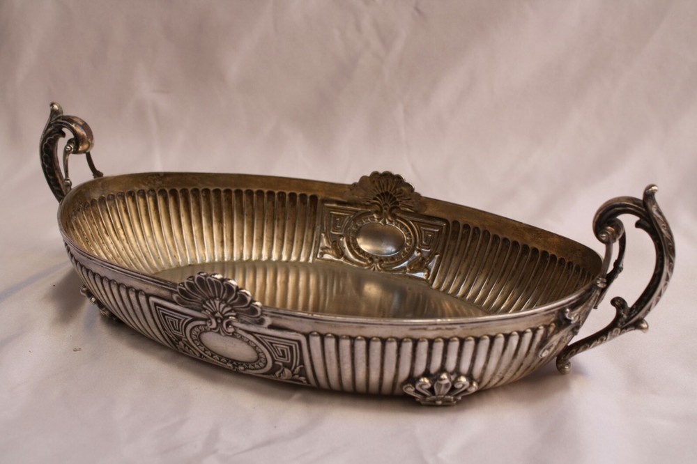 Magnificent 1900 German 800 Continental Silver Dish