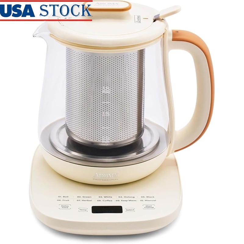 10 Mode Glass Tea Maker Electric Kettle Tea & Coffee Infuser Automatic Keep Warm