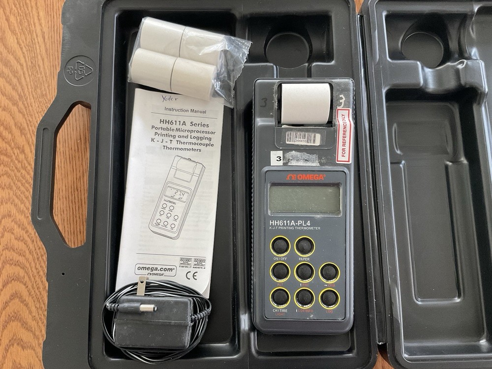 Omega HH611PL4F Microprocessor K -Thermocouple Printing Logging Thermometer