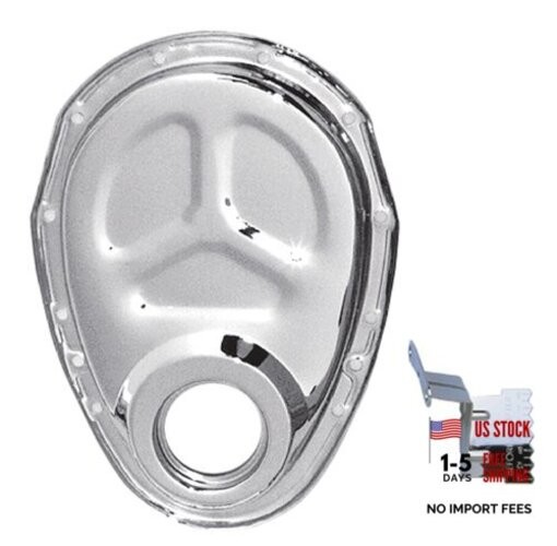 Performance  4934 Chrome Timing Chain Cover with Tab