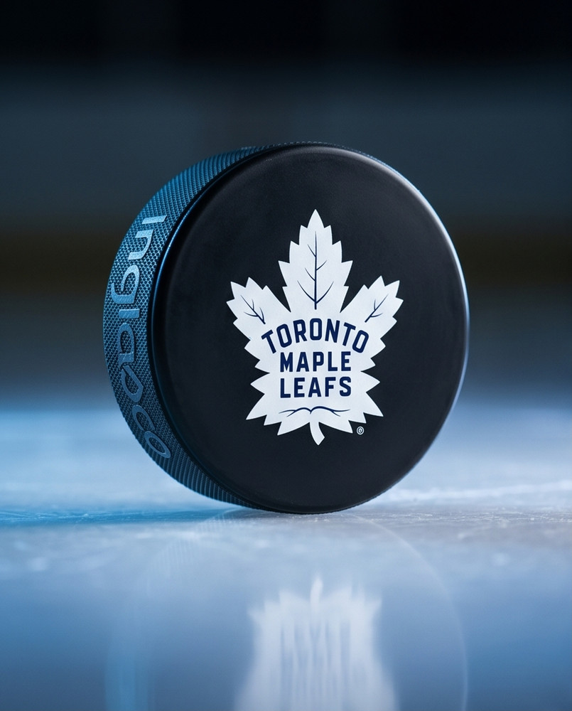 Inglasco Souvenir Puck - Toronto Maple Leafs