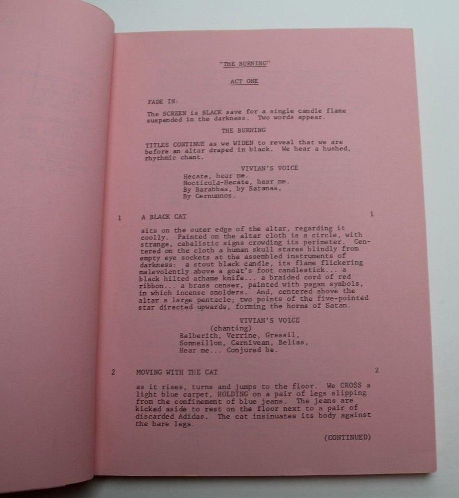 MIDNIGHT OFFERINGS / Juanita Bartlett 1980 Screenplay, magic powers HORROR