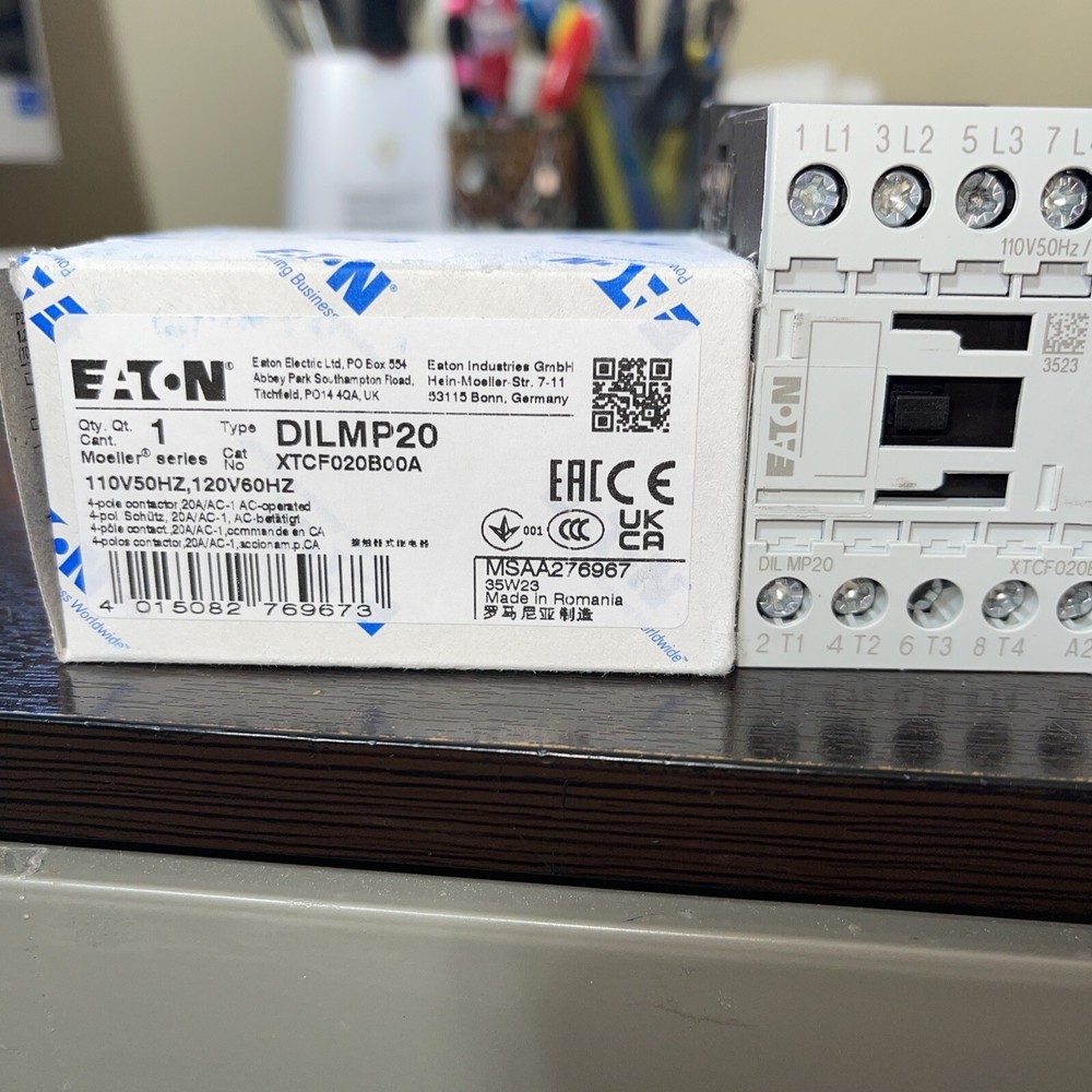 EATON DILMP20. 120-120VAC. Contactor