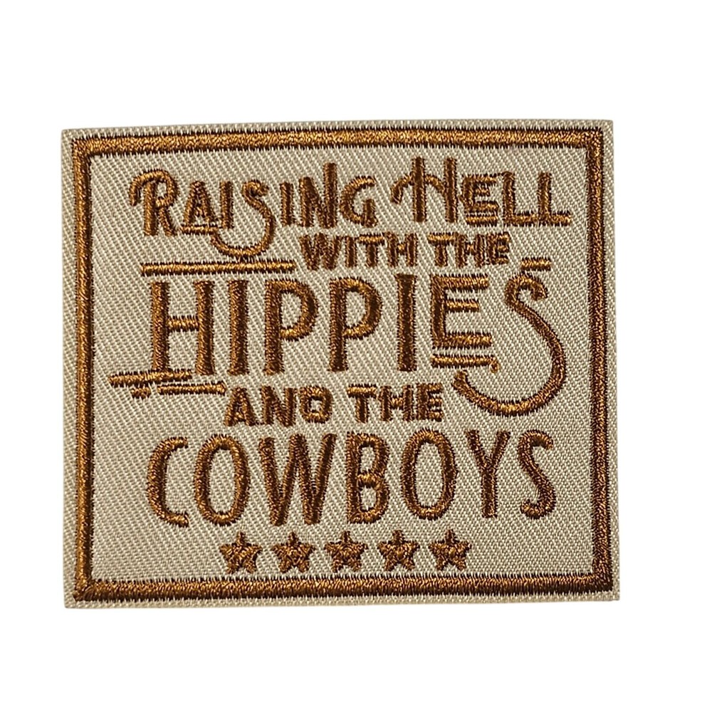 Raising Hell With Hippies - Embroidered Patch