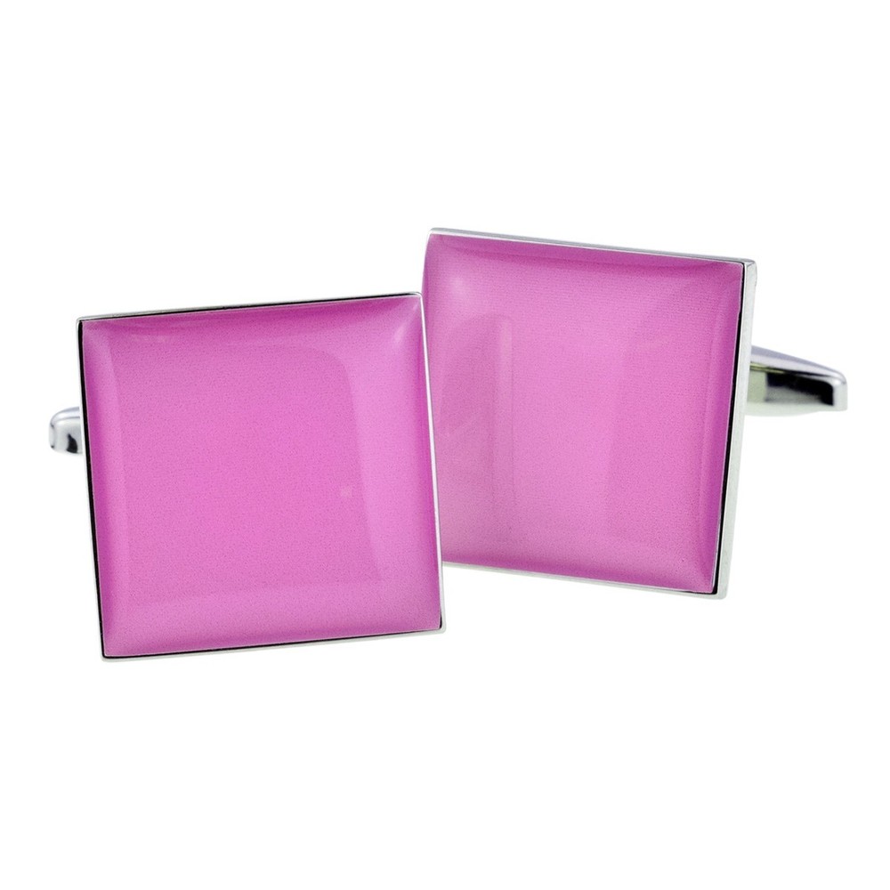 Plain Lilac Square Cufflinks in a Cufflink Box X2BOCW002PLAIN