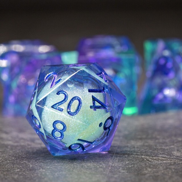 Sage's Lovers Souls Liquid Core Sharp Edge Resin Dice Set