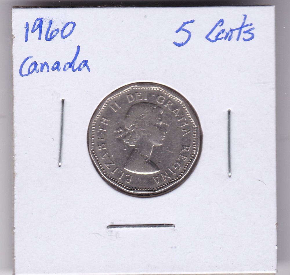 1960 Canada 5 Cents