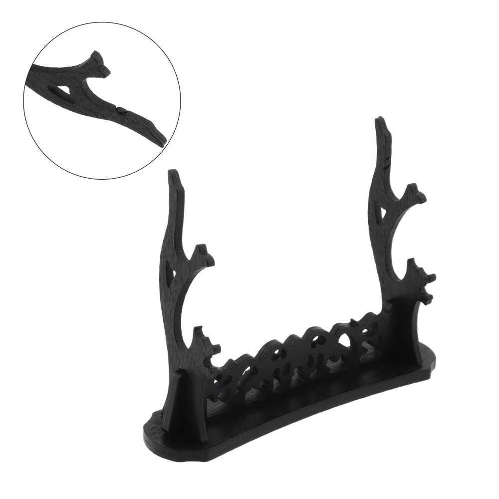 Black Sword Holder Display Stand for Neat and Space saving Presentation