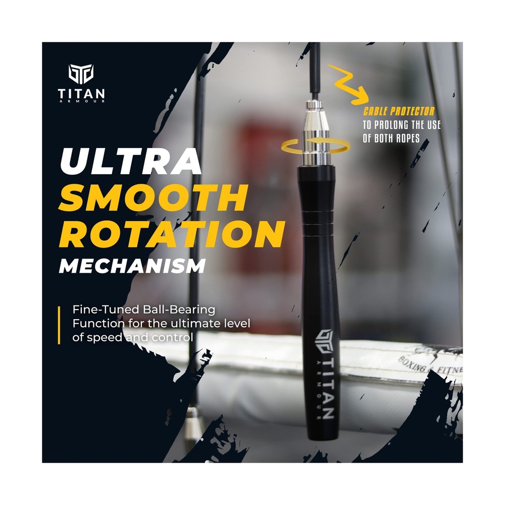 Titan Armour® Speed Rope - Professional Self-Locking & Adjustable, ... Fast