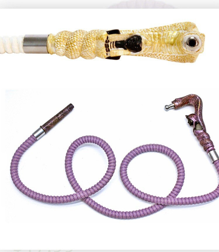 72 Inches Long Leather Wrapped Cobra Handle Hose