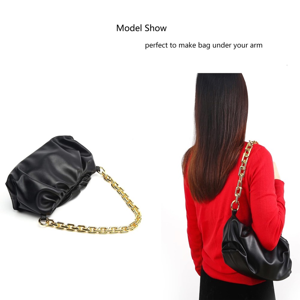 22.5 Inch Gorgeous Heavy Metal Bag Chains Purse Handle Shoulder Strap Replace...