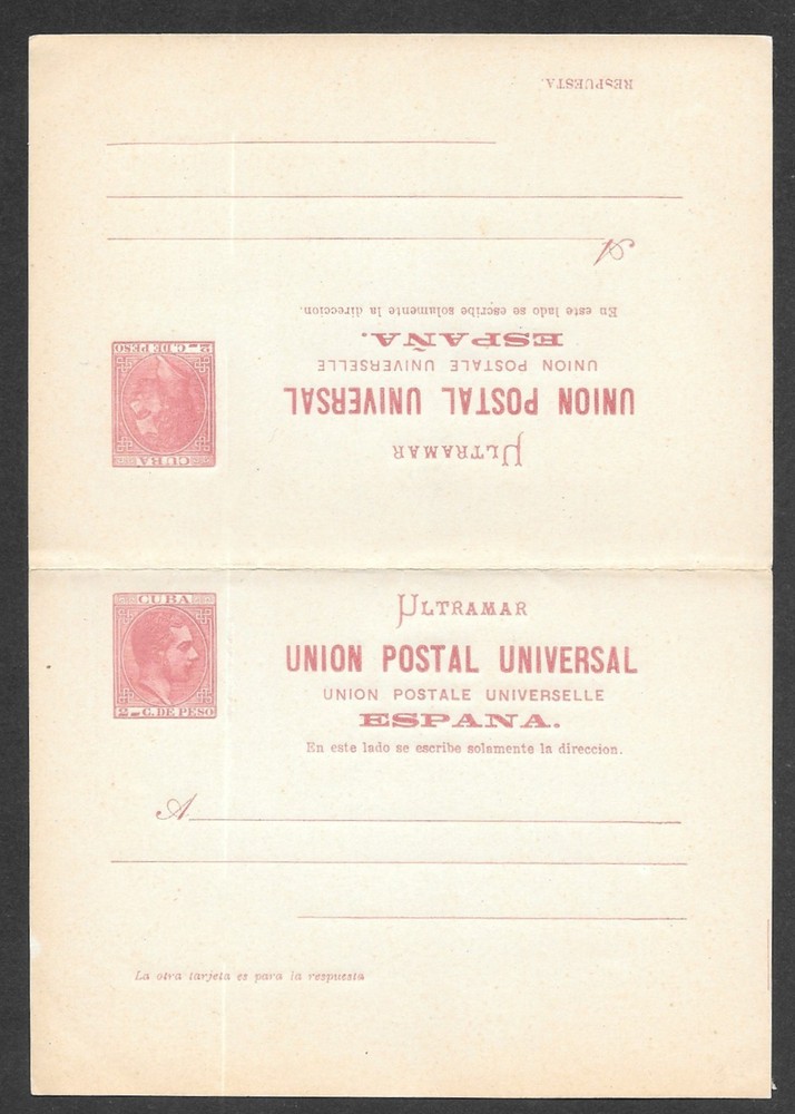 Caribbean - Habana - Double Postal Stationery