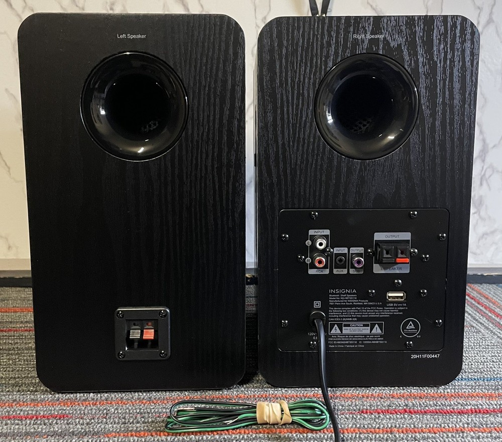 Insignia Bluetooth Powered Bookshelf Speakers