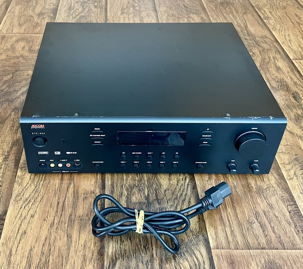 Adcom Digital Processing Tuner Preamplifier GTP-830 — Partially Tested/Working