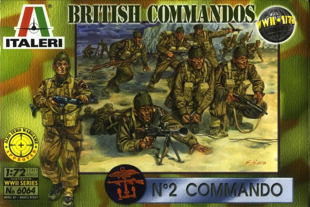 Italeri 1/72 6064 WWII British Commandos (N2 Commando)