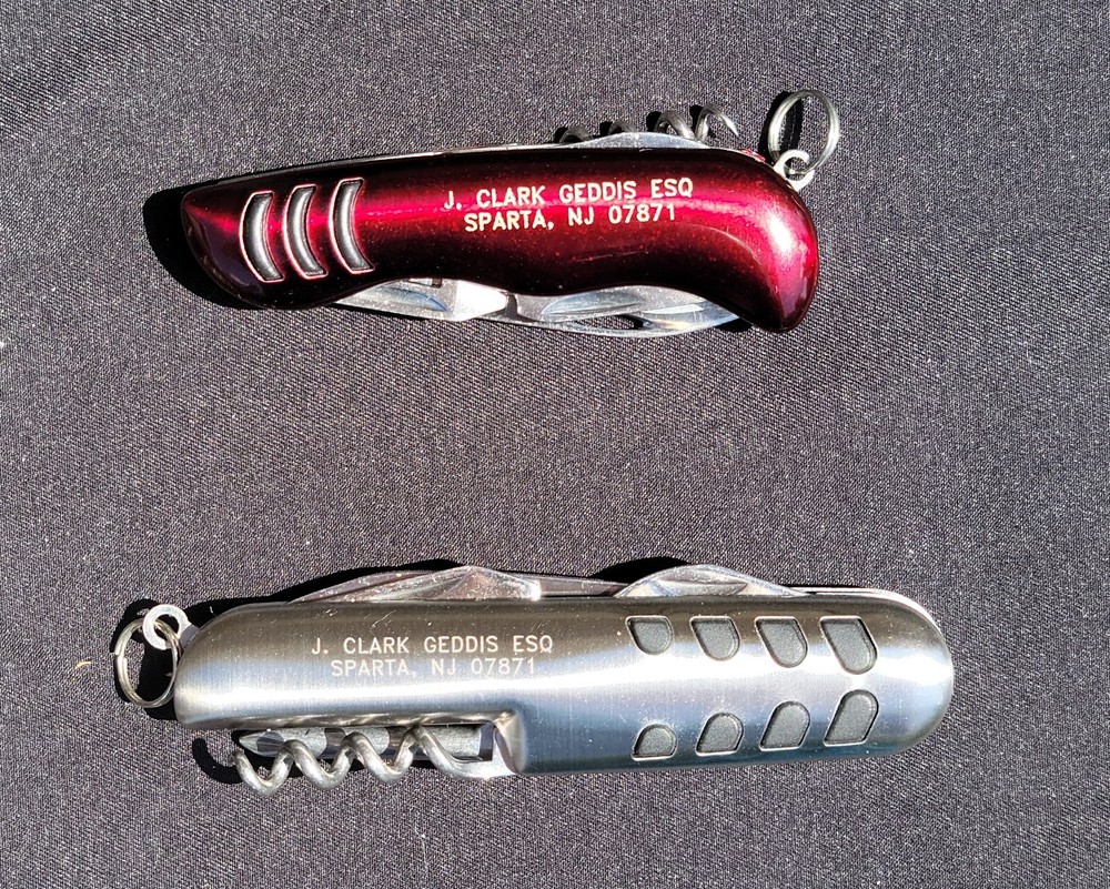 32 Every Day Carry Multi Function Pocket Knives, 10 Silver/22 Red