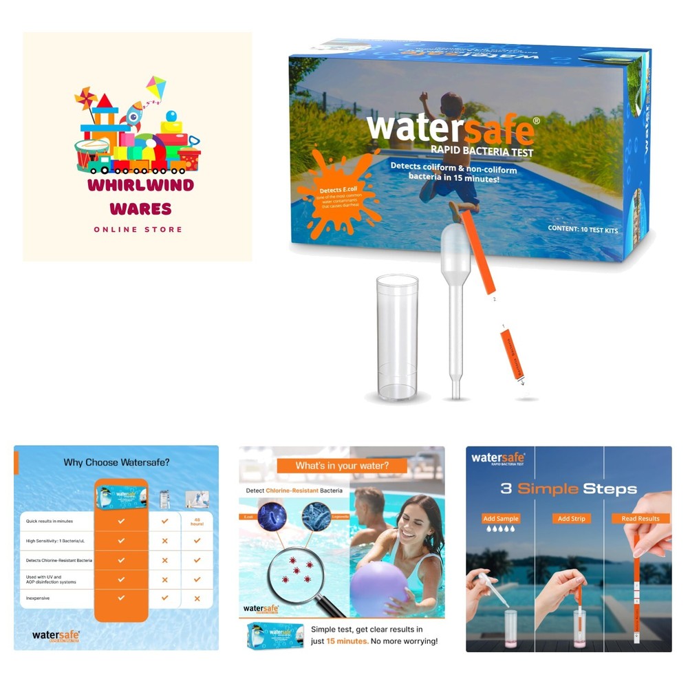 Pool and Spa Rapid Bacteria  by , Detects Down to 1 Bacteria/μL, including E....