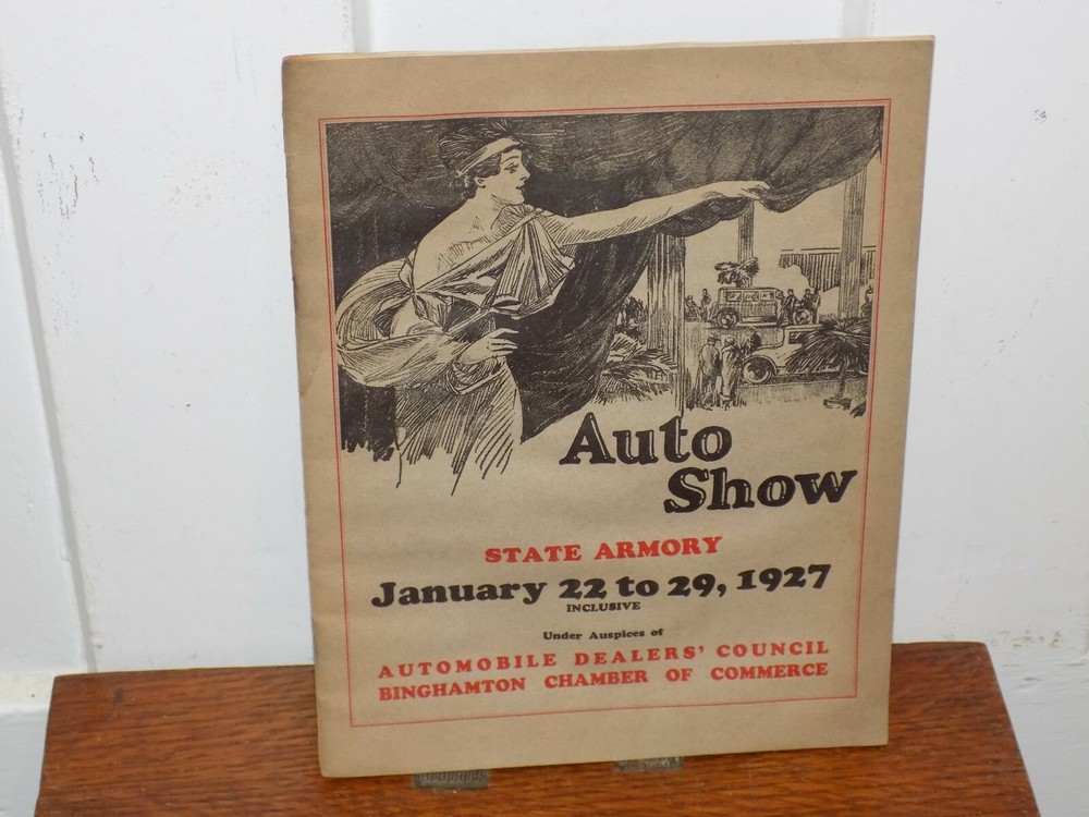 Vintage 1927 Binghamton, NY Auto Show Program