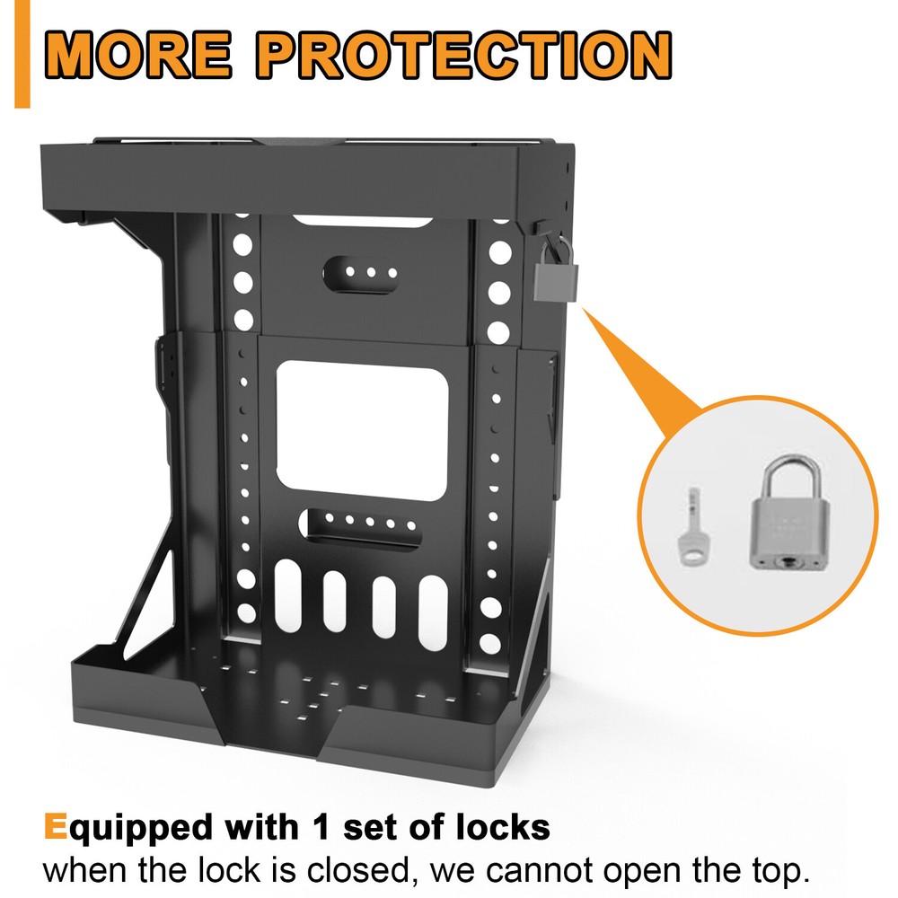 Adjustable Backpack Blower Sprayer Rack for Open & Enclosed Landscape Trailer