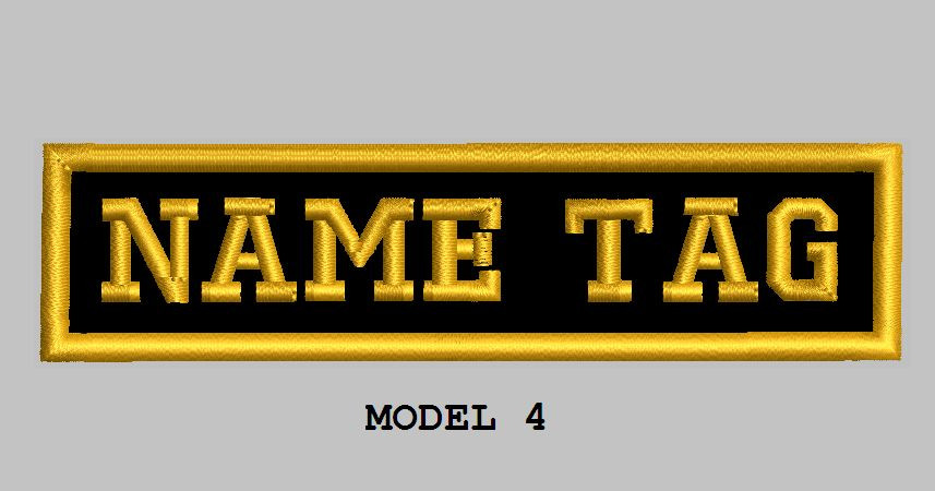 Custom Embroidered 4" x 1" Name Patch Motorcycle Biker Iron on/sew on
