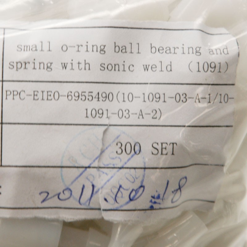 (300 Pcs) Polypropylene Inline Barb Check Valve 1/8" ID 9/64" OD Spring Plastic