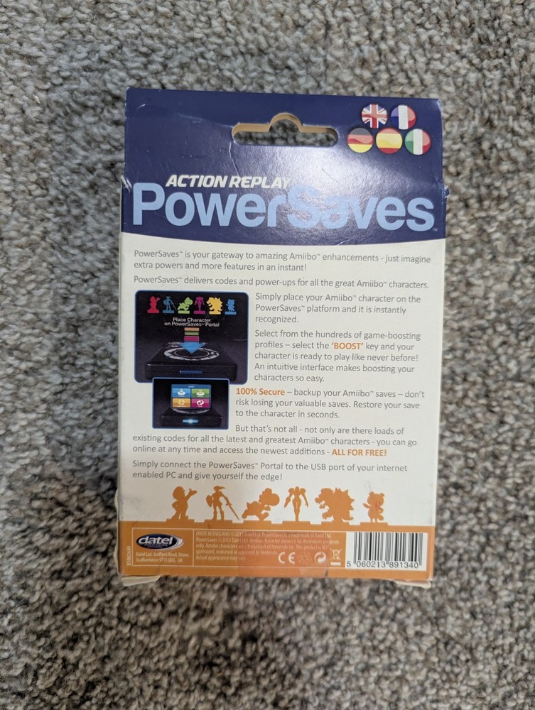 Datel PowerSaves Amiibo Video Game Accessory Black