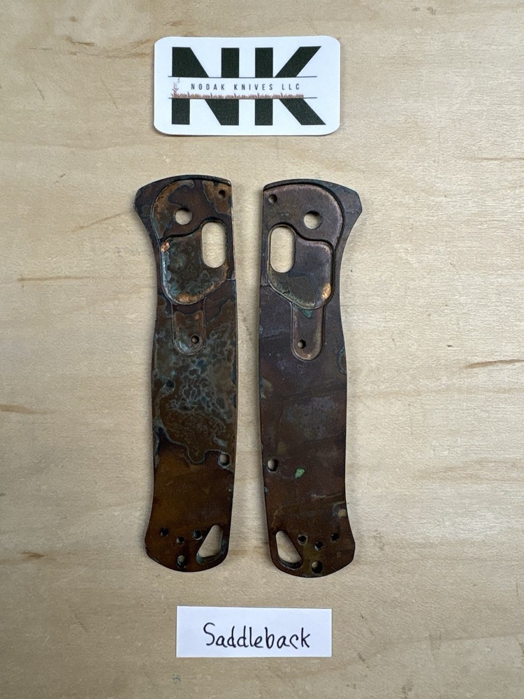 Nodak Custom “Saddleback” Shipwreck Copper Benchmade 535 Bugout Handle Scales