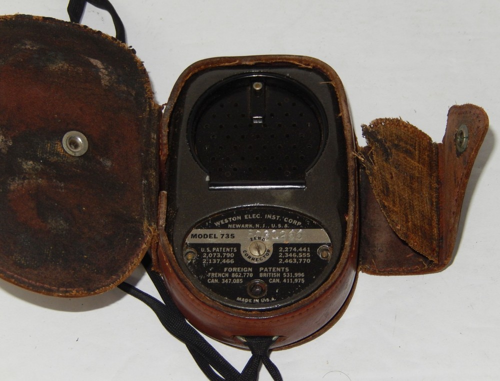 Weston Master ll Diamond Universal Exposure Meter Model 735 with leather case