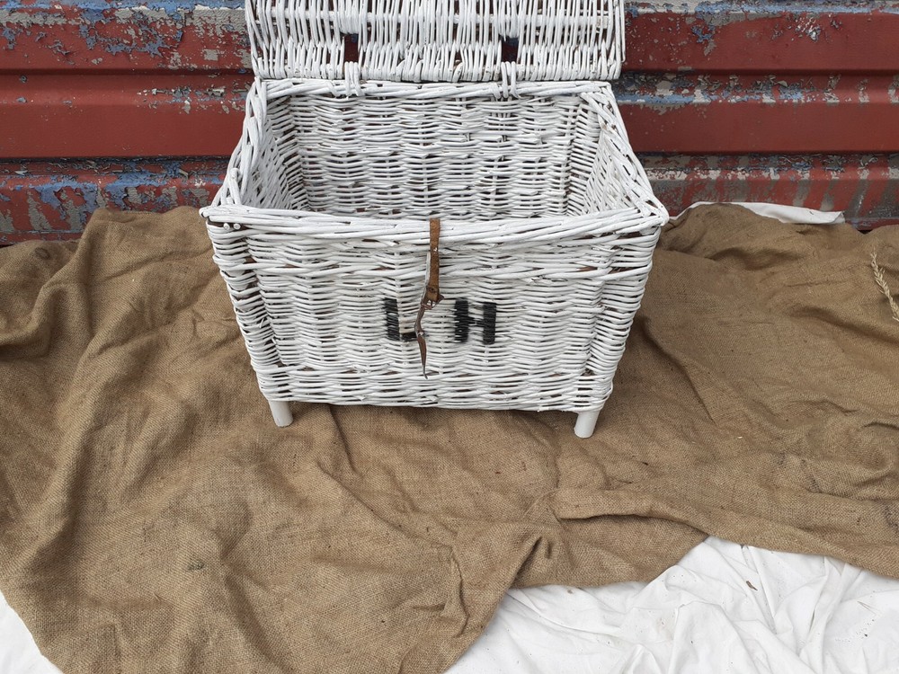 Wicker Storage Chest On Legs