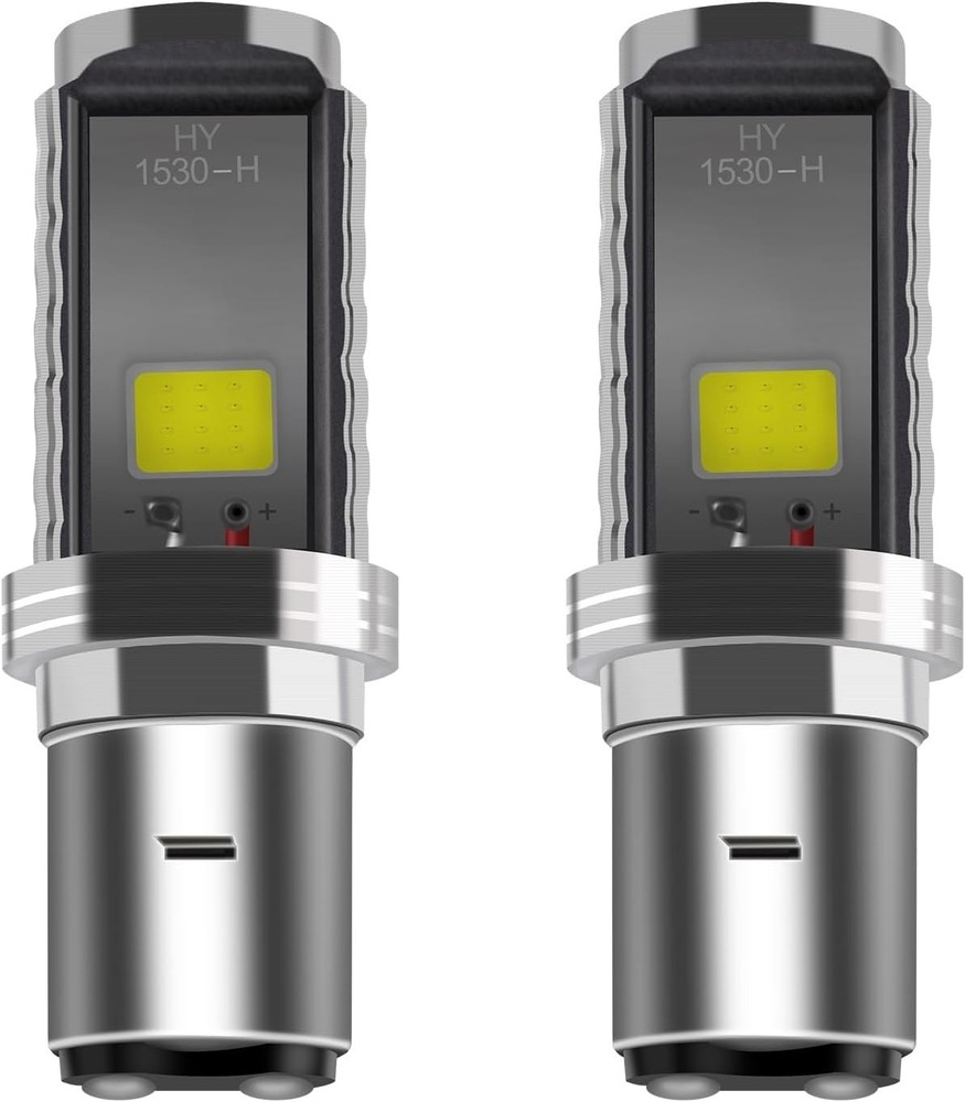 Complete Lighting Solution: 12W BA20D COB LED Bulbs with High/Low Beam Function