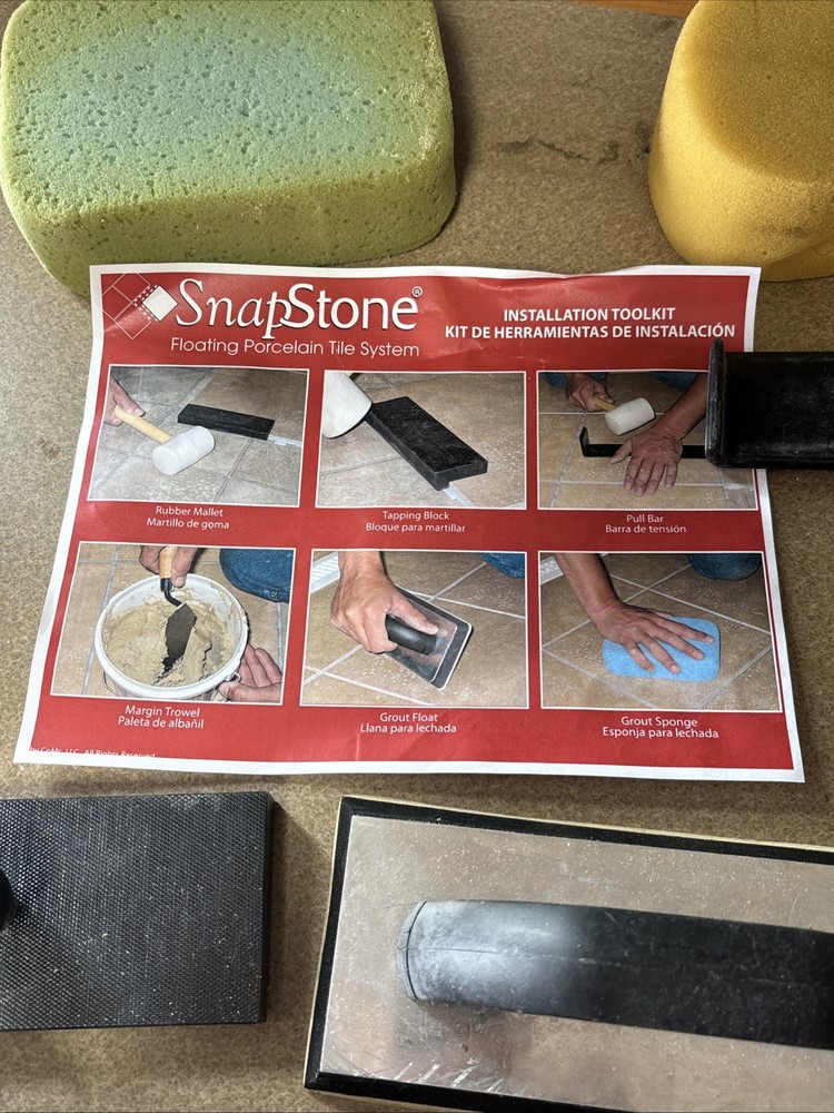 SNAPSTONE FLOATING PORCELAIN TILE SYSTEM!! Tool Set! C4