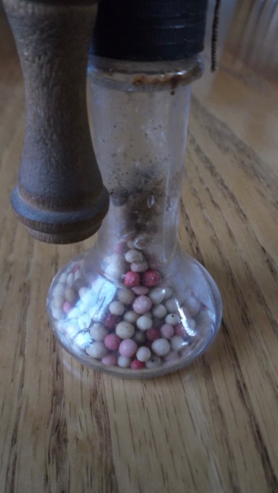 1907 WEST BROS CANDLESTICK TELEPHONE GLASS CANDY CONTAINER