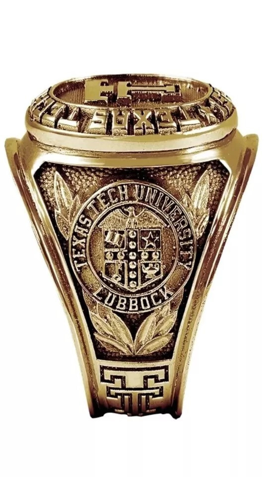 Texas Tech University Ring, Graduation Ring For Students, Men's Signet Ring