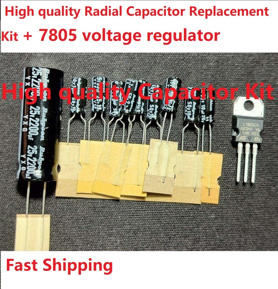 Super Nintendo Capacitor Replacement Kit / SNSP-CPU-01 and SNSP-CPU-02