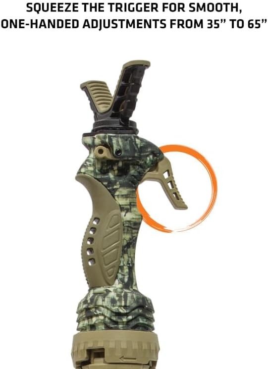Hunting Trigger Stick Gen3 Shooting Stick, Adjustable Height, Quick-Detach Yo...