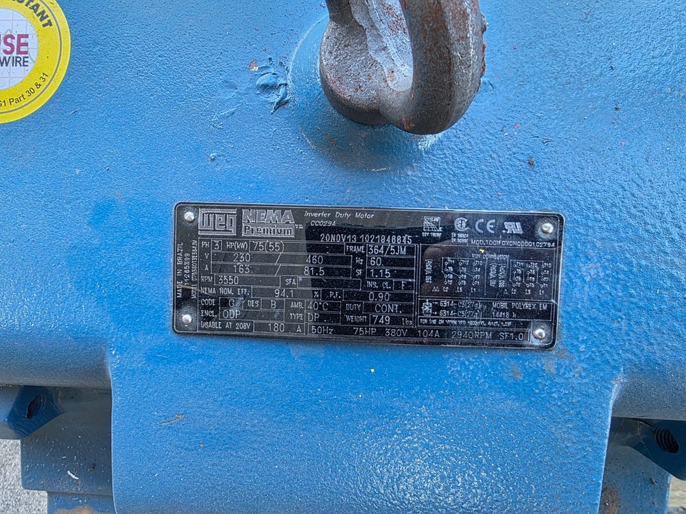 WEG Nema CC029A 75hp