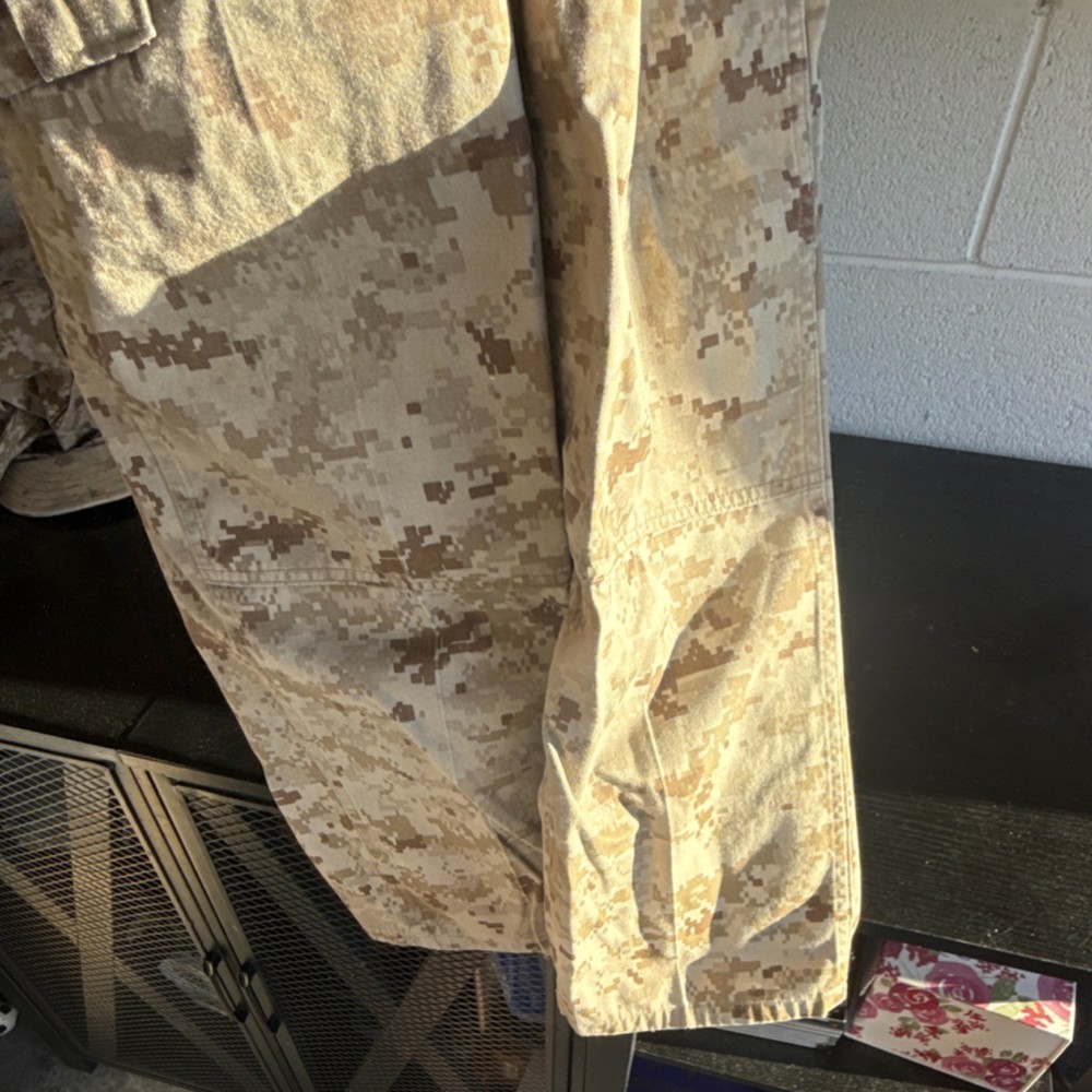 USMC Digital Woodland Camouflage Military Pants Medium Regular