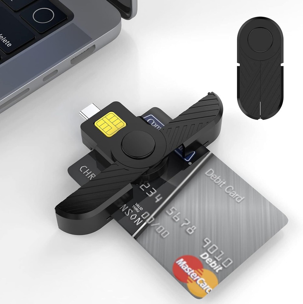 CAC Reader, DOD Military USB C Common Access CAC Card Reader Windows, Mac OS Lin