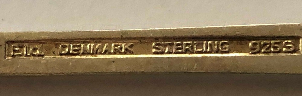 Egon Lauridsen Denmark Six Sterling Silver Enameled Forks