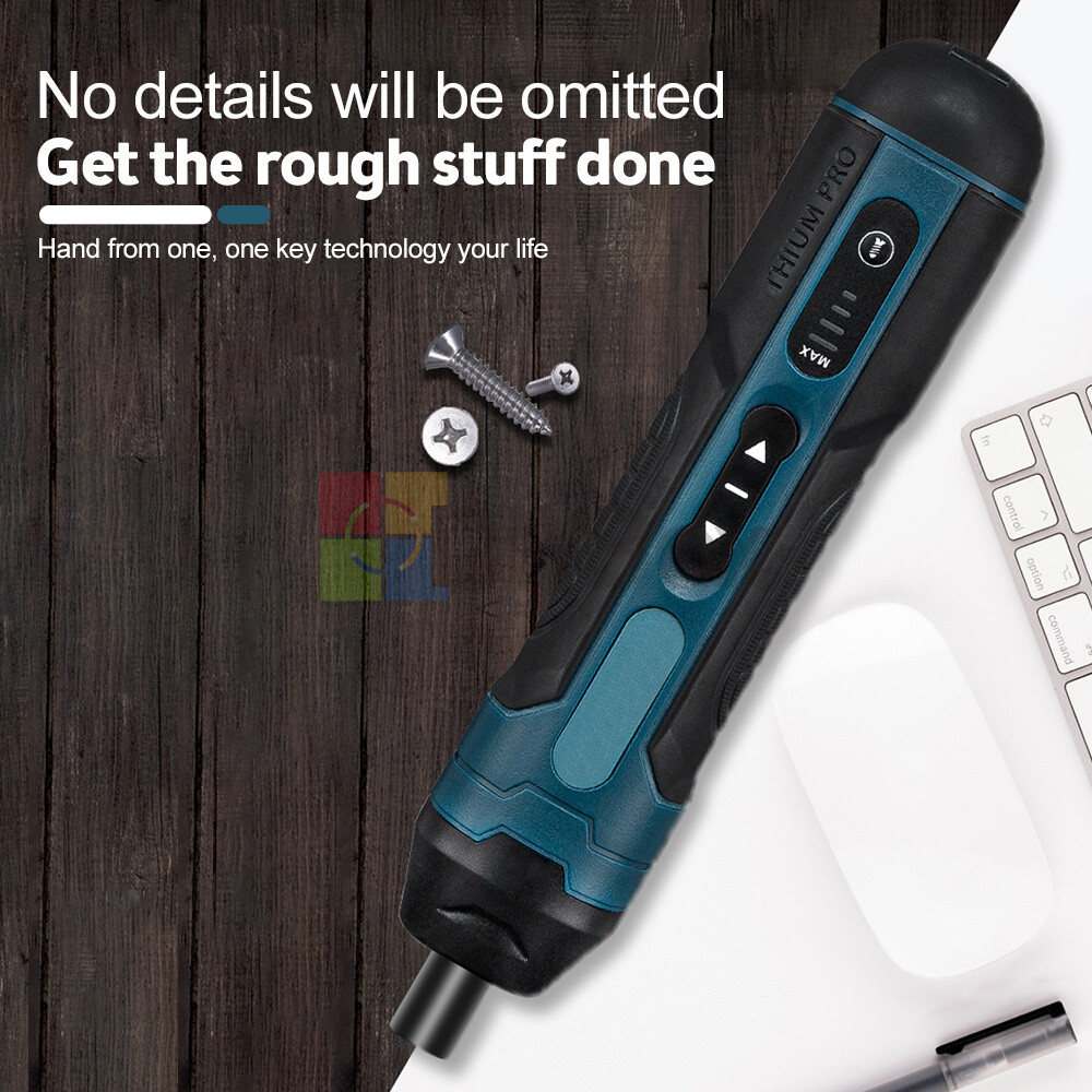 Cordless Electric Screwdriver Rechargeable Drill Mini Torque Adjustment Power
