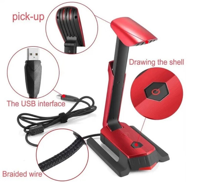 Multifunctional Desktop USB Microphone for PC, Laptop,PS4 Gaming Chatting Record