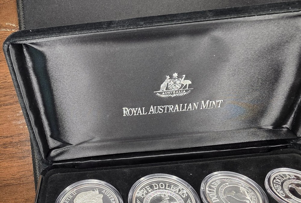 2003 Australia Port Phillip Patterns Masterpieces in Silver Proof Set $10 $5 $2